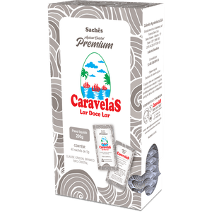 AÇÚCAR CRISTAL CARAVELAS SACHÊ CX. 2,4KG 12 UN - 200G
